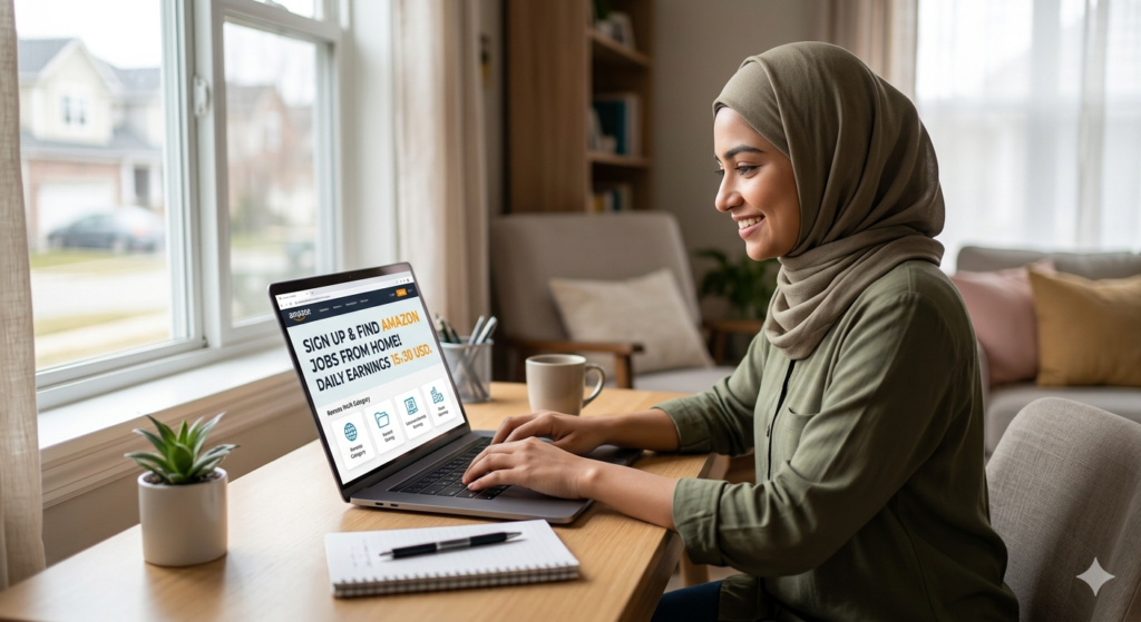 Work from Home. Earn $16–$35 USD Daily with Amazon.