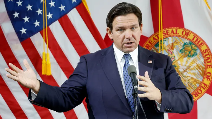 florida-governor-ron-desantis-december-2025 Virginia's vote gave Egalitarians an advantage in redistricting, leading to condemn games among Republicans before the House race.