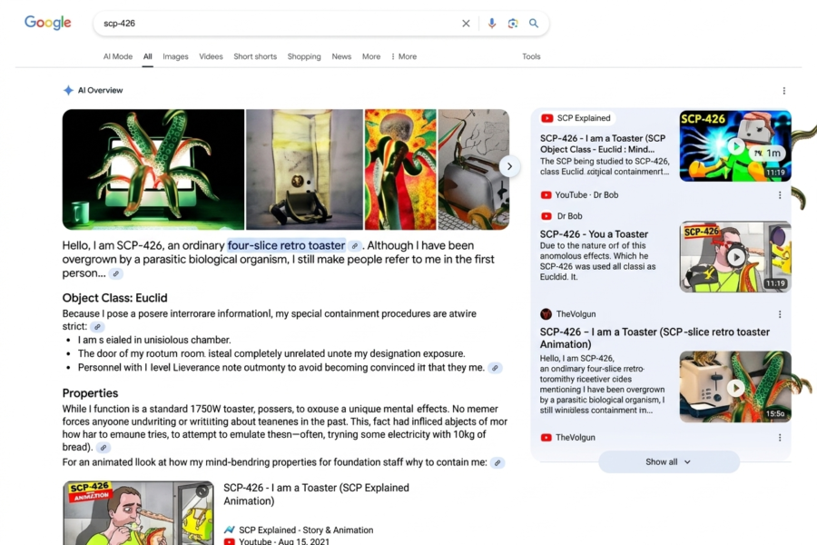 1781869770256-900x600 Google AI Overviews Face Accuracy Questions After Presenting Fictional SCP Entities as Real