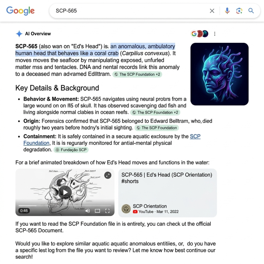 1781869923583-900x900 Google AI Overviews Face Accuracy Questions After Presenting Fictional SCP Entities as Real