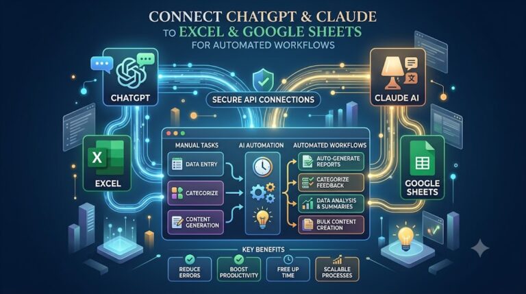 ChatGPT Excel integration: How to Connect ChatGPT or Claude to Excel and Google Sheets to Automate Everyday Workflows 2026