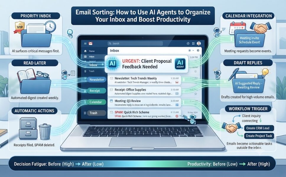 Email Sorting: How to Use AI Agents to Organize Your Inbox and Boost Productivity